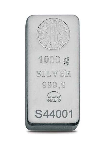 AgaKulche Nadir 1000 gr Külçe Gümüş