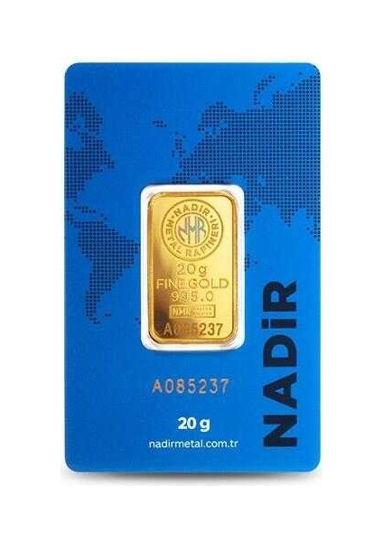 AgaKulche Nadir 20 Gram Altın (995) 24 Ayar Külçe Altın