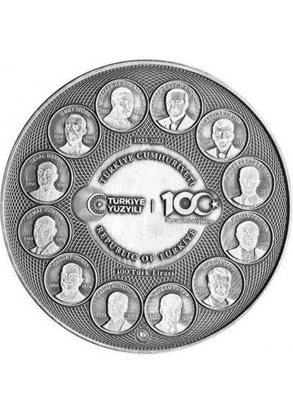 Türkiye Yüzyılı Okside Gümüş Sikke Coin fiyatları