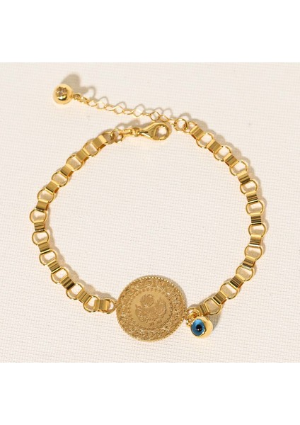 İtalyan Ezme Çeyrek Altın Bileklik modelleri