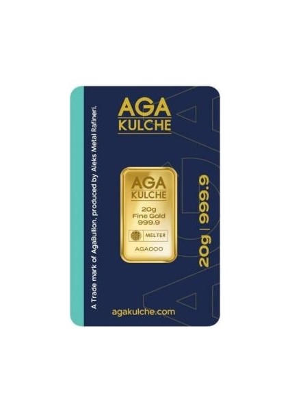 20 gr 24 Ayar 999.9 Külçe Altın