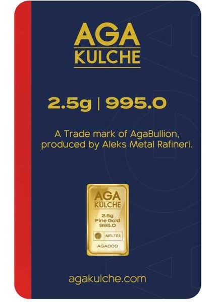 2.5 gr 995 24 Ayar Külçe Altın