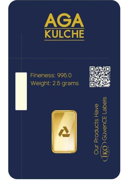 2.5 gr 995 24 Ayar Külçe Altın