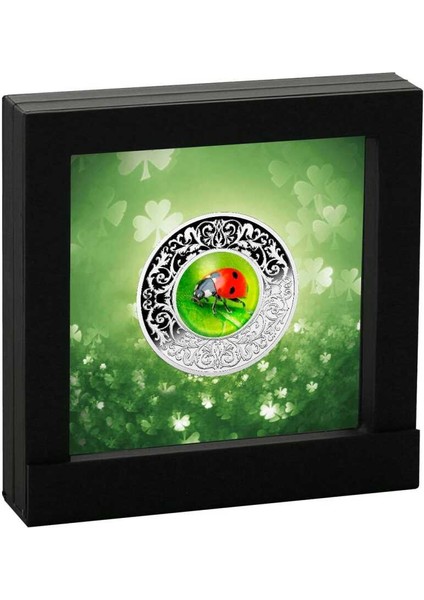Biedronka Lucky Charms Ladybug Case 500 Cfa 999 Gümüş Coin modelleri