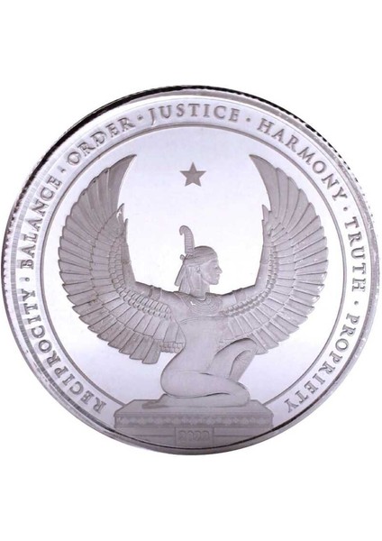 Mısır Tanrısı Gümüş Sikke Coin