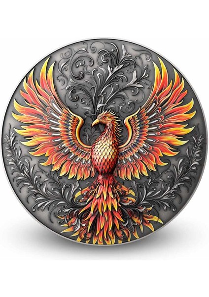 Phoenix Anka Kuşu 1 Ons Gümüş Sikke Coin