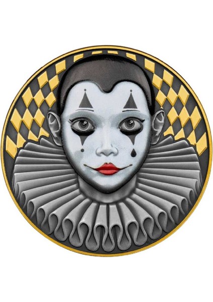 Pierrot Palyaço Gümüş Sikke Coin