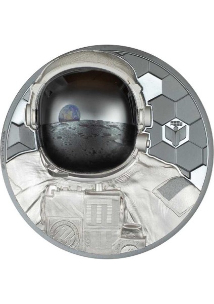 Gerçek Kahramanlar Astronot Gümüş Sikke Coin