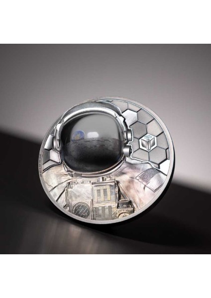 Gerçek Kahramanlar Astronot Gümüş Sikke Coin