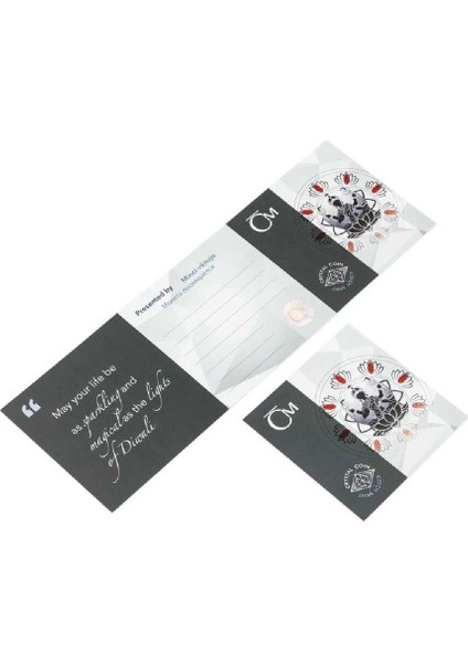 AgaKulche Diwali Festivali Kristal Taşlı Gümüş Sikke Coin