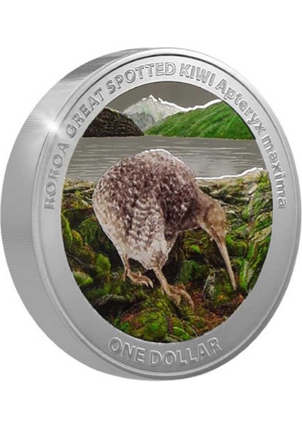 Kiwi Kuşu Gümüş Sikke Coin