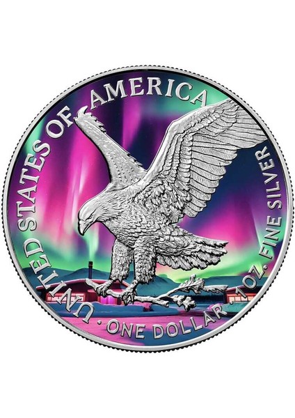 Yürüyen Özgürlük Kuzey Işıkları Gümüş Sikke Coin fiyatları