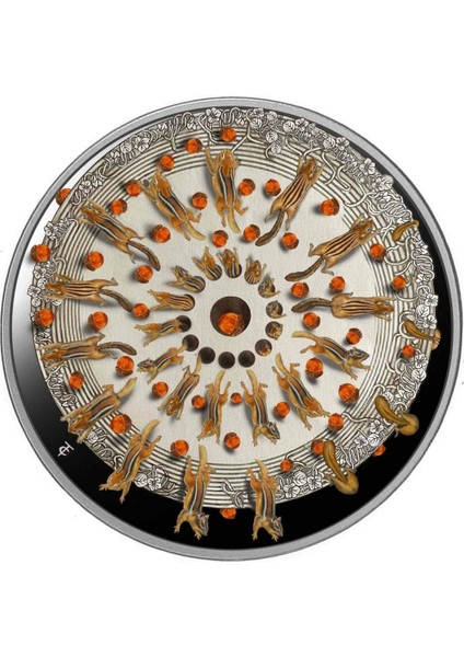 Agakulche Sincap Dansı Gümüş Sikke Coin