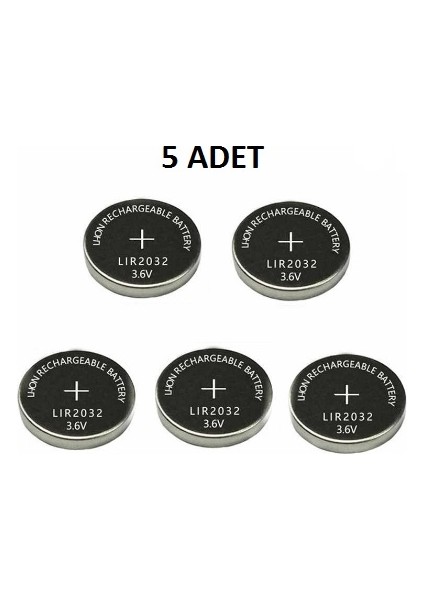 2032 Düğme Pil 5'li
