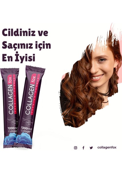 1200 Mg Kolajen İçeren Toz Takviye Edici Gıda 30 Saşet