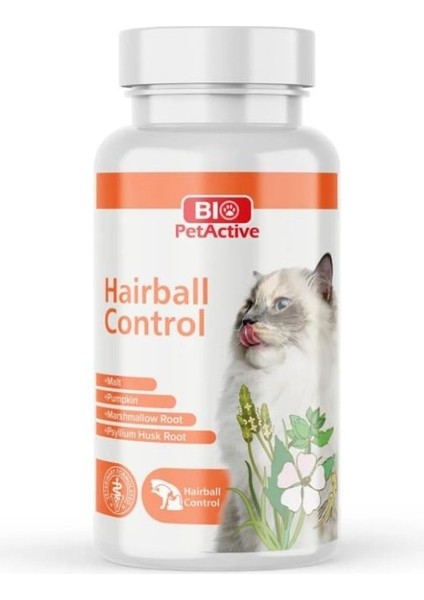 Pet Active Hairball Control Tüy Yumağı Önleyici Kedi Tableti 90tb