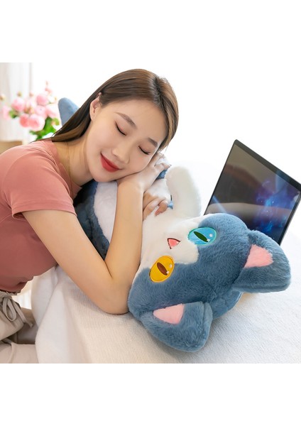 135CM Köpekbalığı Kedi Peluş Oyuncak Bebek Yastık Hediye (Yurt Dışından)