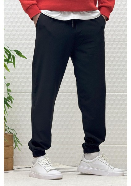Erkek Full Likralı Paraşüt Kumaş Lastikli Jogger Pantolon modelleri