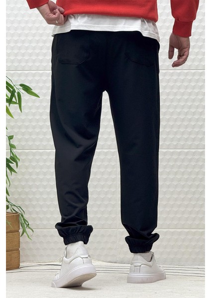Erkek Full Likralı Paraşüt Kumaş Lastikli Jogger Pantolon fırsatları