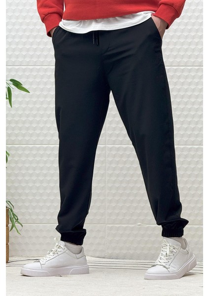 Erkek Full Likralı Paraşüt Kumaş Lastikli Jogger Pantolon indirimleri