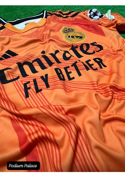 K.y.l.i.a.n Mbappe 24/25 Real Madrid Yeni Sezon Turuncu Iç Saha Forması 4'lü Set(Turuncu) ZYN14