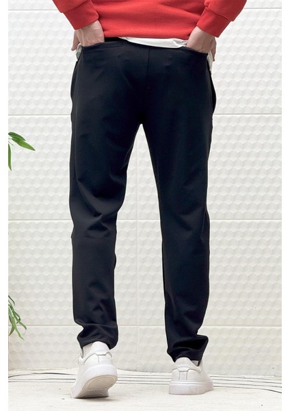 Erkek Düz Paça Çelik Örgü Kumaş Mevsimlik Klasik Pantalon fırsatları