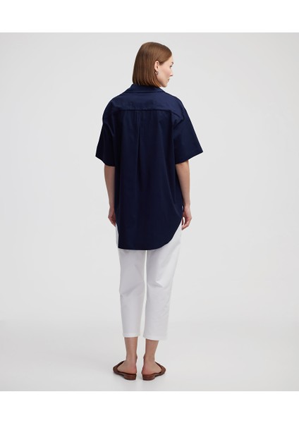 Oversize Poplin Gömlek IS1240025353015