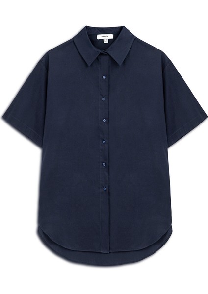 Oversize Poplin Gömlek IS1240025353015
