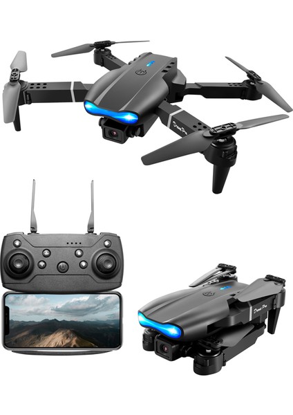 Çift Kameralı Katlanabilir Drone – Otomatik Kalkış/iniş, 360° Takla, Yedek Batarya & Aksesuarlar