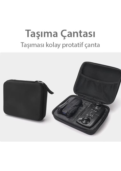 Çift Kameralı Katlanabilir Drone – Otomatik Kalkış/iniş, 360° Takla, Yedek Batarya & Aksesuarlar fırsatları