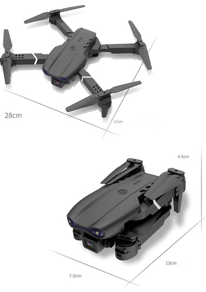 Çift Kameralı Katlanabilir Drone – Otomatik Kalkış/iniş, 360° Takla, Yedek Batarya & Aksesuarlar indirimleri