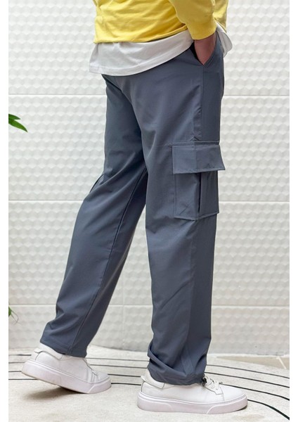 Erkek Full Likralı Rahat Kesim Kargo Cepli Baggy Jogger Pantolon
