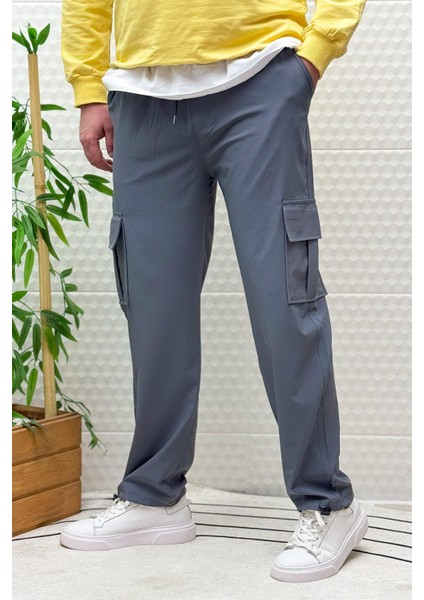Erkek Full Likralı Rahat Kesim Kargo Cepli Baggy Jogger Pantolon fırsatları