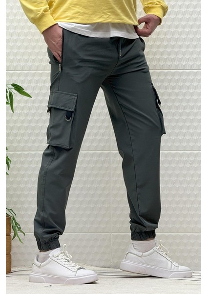 Erkek Kargo Cepli Fermuarlı Paraşüt Mevsimlik Jogger Pantolon modelleri