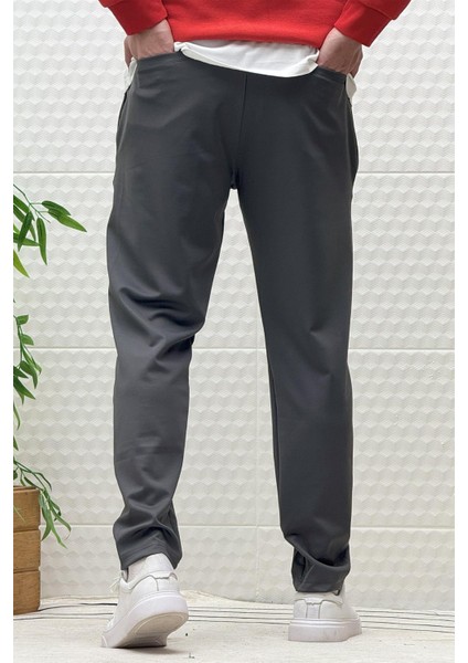 Erkek Düz Paça Çelik Örgü Kumaş Mevsimlik Klasik Pantalon fırsatları
