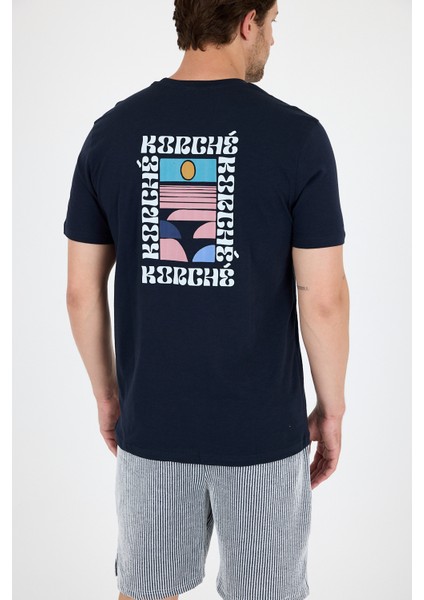 Erkek %100 Pamuk Bisiklet Yaka Kısa Kollu Baskılı T-Shirt Rahat ve Şık Günlük Tişört 0005 indirimleri