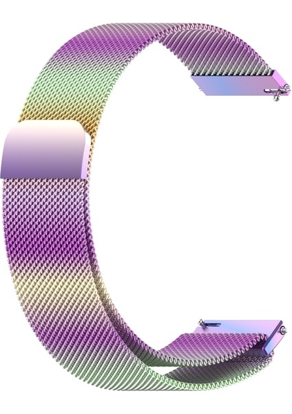 Samsung Galaxy Watch 4/5/6/7/fe/40/40/44 Classic 42/43/46/47MM Uyumlu 20MM Metal Hasır Mıknatıslı Kordon Paslanmaz Çelik