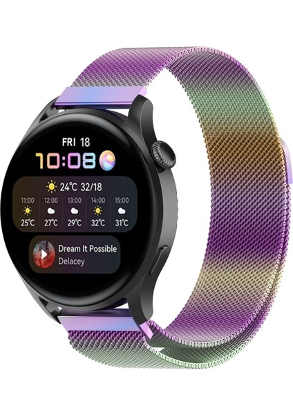 Samsung Galaxy Watch 4/5/6/7/fe/40/40/44 Classic 42/43/46/47MM Uyumlu 20MM Metal Hasır Mıknatıslı Kordon Paslanmaz Çelik fiyatları