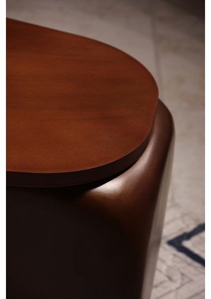 Modern Orta Sehpa & Top Sehpa Cam Sehpa & Küre Orta Sehpa - 2 Dragon (Ceviz) Top & 1 Ceviz Zar - Üçgen - Ceviz Mdf fiyatları