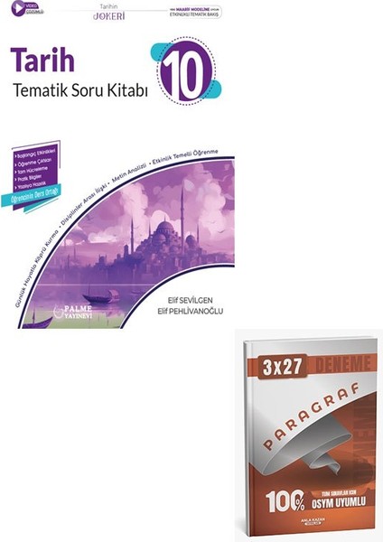 Palme 2026 10. Sınıf Tarih Joker Tematik Soru Kitabı+Anla Kazan Paragraf
