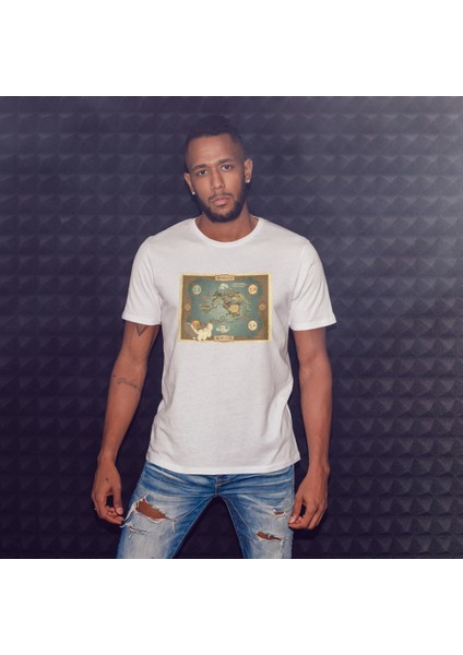 Avatar The Last Airbender Map Tişört - Beyaz modelleri