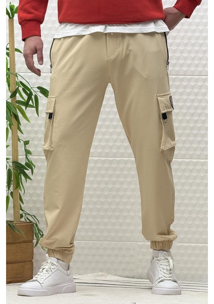 Erkek Kargo Cepli Fermuarlı Paraşüt Mevsimlik Jogger Pantolon modelleri