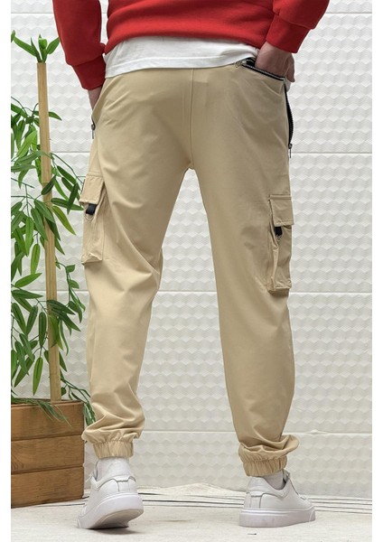 Erkek Kargo Cepli Fermuarlı Paraşüt Mevsimlik Jogger Pantolon fırsatları