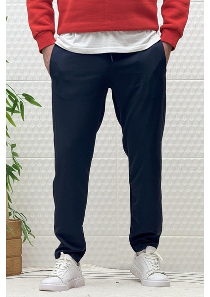 Erkek Düz Paça Çelik Örgü Kumaş Mevsimlik Klasik Pantalon