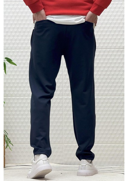 Erkek Düz Paça Çelik Örgü Kumaş Mevsimlik Klasik Pantalon fırsatları