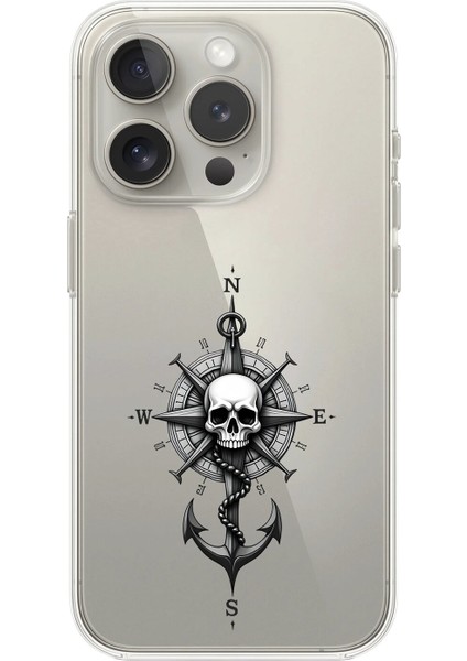iPhone 15 Pro Max Uyumlu Şeffaf Kılıf Pirate 5 Tasarımlı