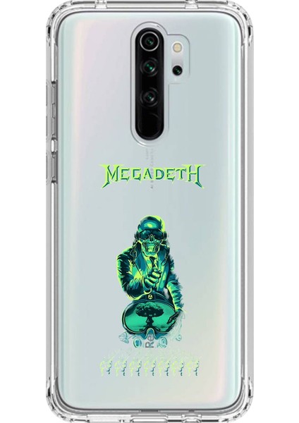 Xiaomi Redmi Note 8 Pro Uyumlu Şeffaf Kılıf Mega Death Tasarımlı