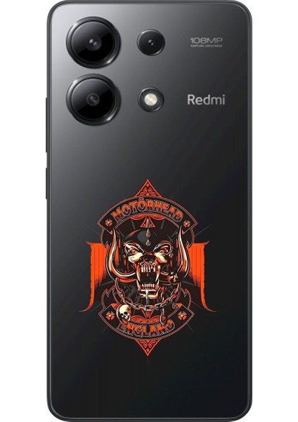 Xiaomi Redmi Note 13 Uyumlu Şeffaf Kılıf Motörhead Tasarımlı