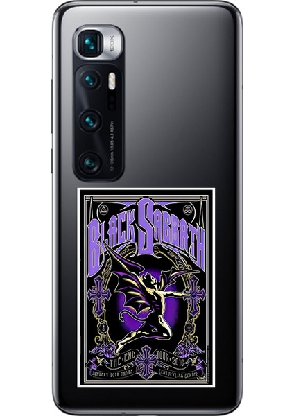 Xiaomi Mi 10 Pro Uyumlu Şeffaf Kılıf Black Sabbath Tasarımlı