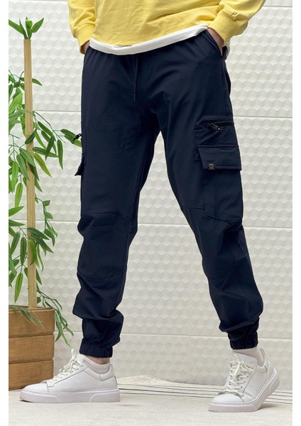 Erkek Kargo Cepli Modelli Paraşüt Jogger Pantolon